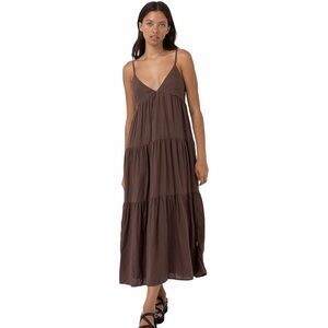 Rhythm Chocolate Brown Maxi Dress